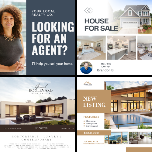 examples of social paid ads for realtors